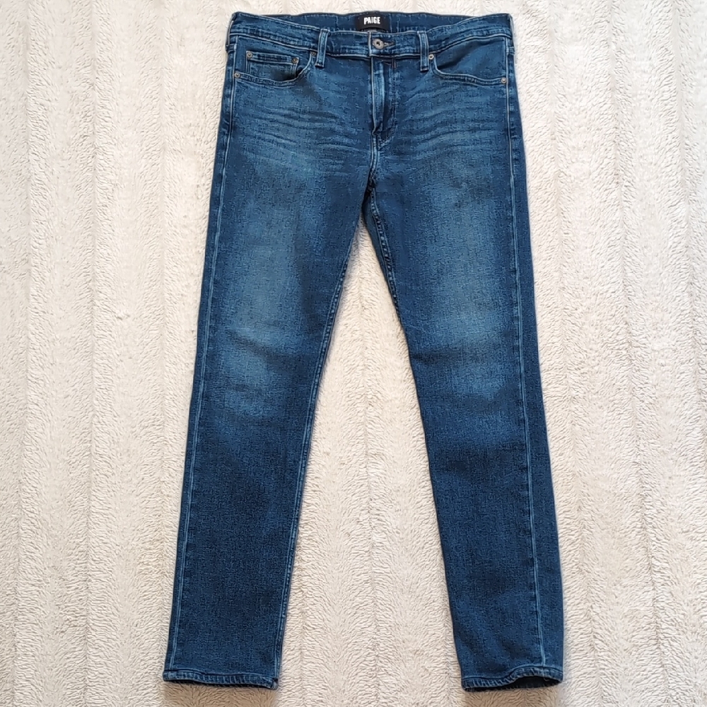 PAIGE Lennox Jeans Dark Wash Men's 33